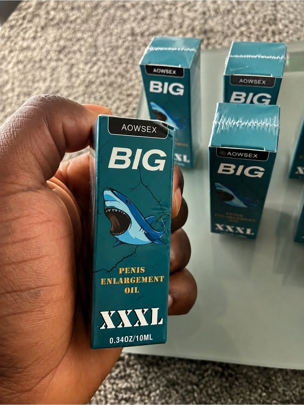 BIG XXXL Men's Grooming Oil – Blue ()